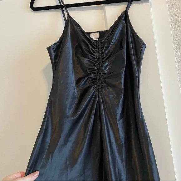 A New Day Target black satin dress